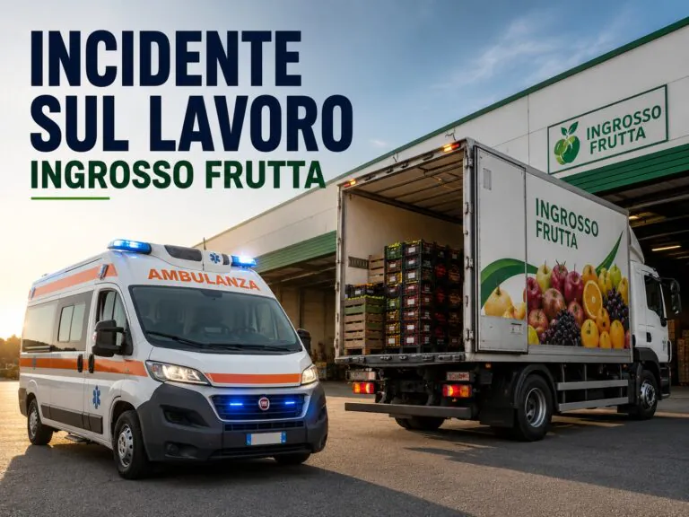 Cade mentre scarica merce nel negozio, operaio trasportato d’urgenza