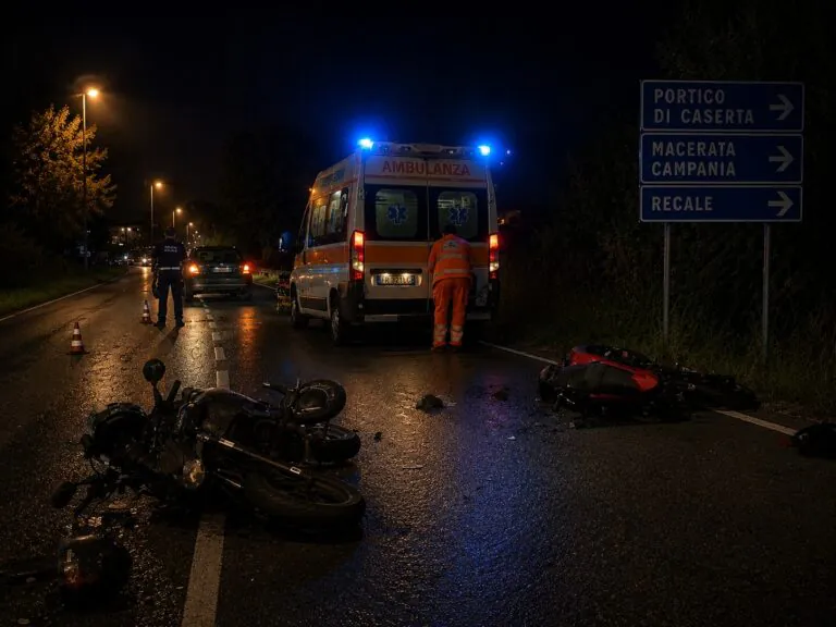 Incidente choc nella notte: giovanissimi sbalzati dalle moto