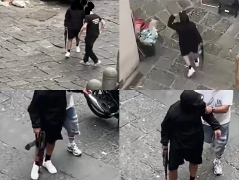 Spari fuori alla stazione, poi compare giovane col mitra tra la folla. Choc in piazza