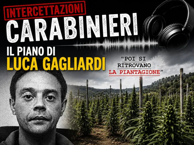 I progetti dei signori della droga: Gagliardi stava approntando piano per una maxi piantagione