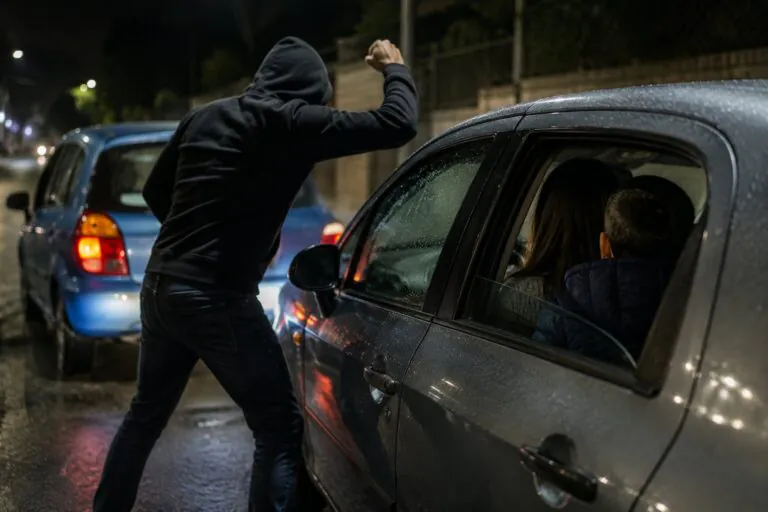 Fermano un’auto in strada e l’assaltano, panico per una coppia e un bimbo