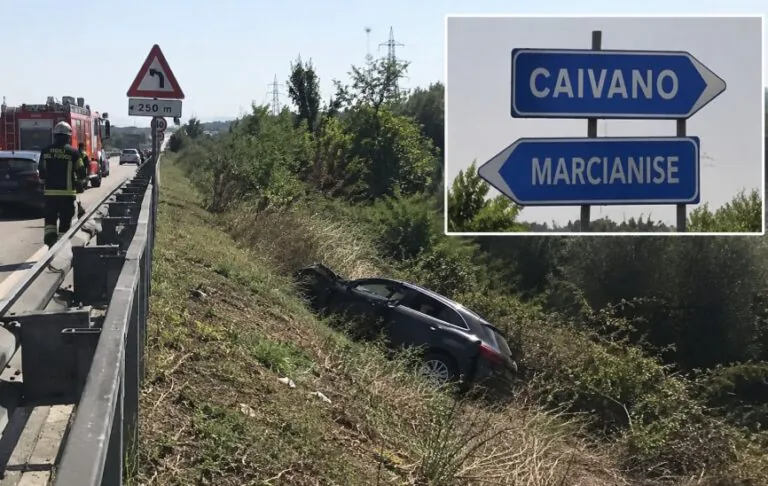 Sangue sulla 7bis, automobilista muore dopo volo in una scarpata