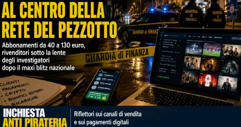 Abbonamento da 40 euro, criptovalute e rivenditori su scala nazionale: la via casertana al pezzotto