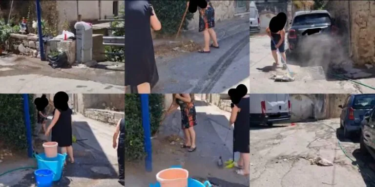 Protesta delle residenti a Talanico: ripuliscono da sole via San Pietro tra rifiuti e degrado