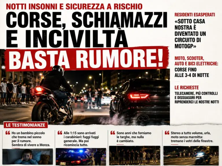 Notti insonni tra schiamazzi e corse selvagge: “Sembra un circuito di MotoGP”