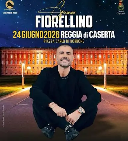 Gianni Fiorellino in concerto davanti la Reggia: tanti gli ospiti ad alternarsi sul palco