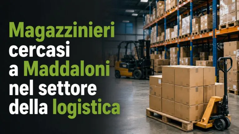Magazzinieri cercasi a Maddaloni nel settore della logistica: le info