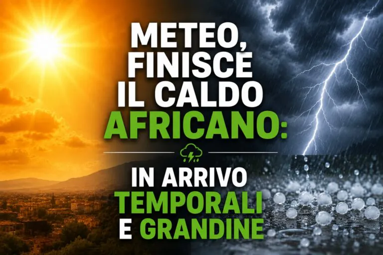 Meteo, finisce il caldo africano: in arrivo temporali e grandine anche in Campania