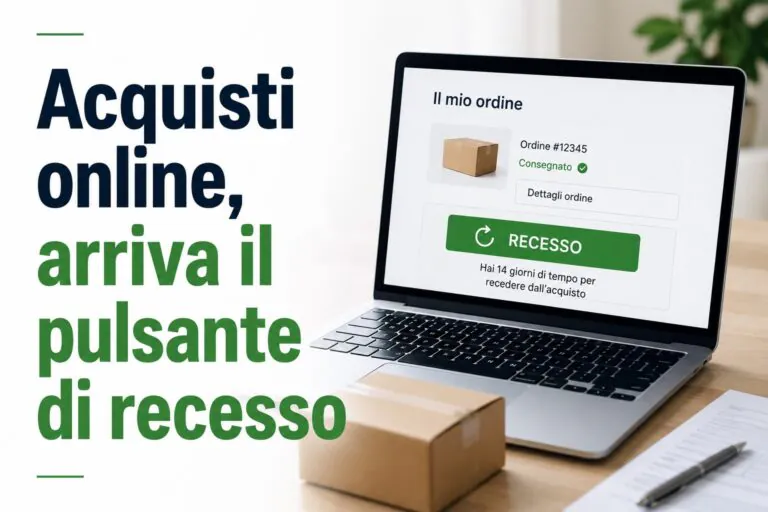 Acquisti online, dal 19 giugno cambia tutto: arriva il pulsante di recesso