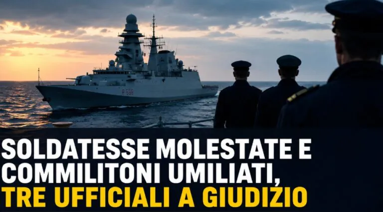 Soldatesse molestate e commilitoni umiliati, tre ufficiali a giudizio