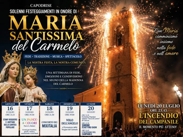 Maria Santissima del Carmelo: fede, tradizione e spettacolo in una settimana di grandi eventi