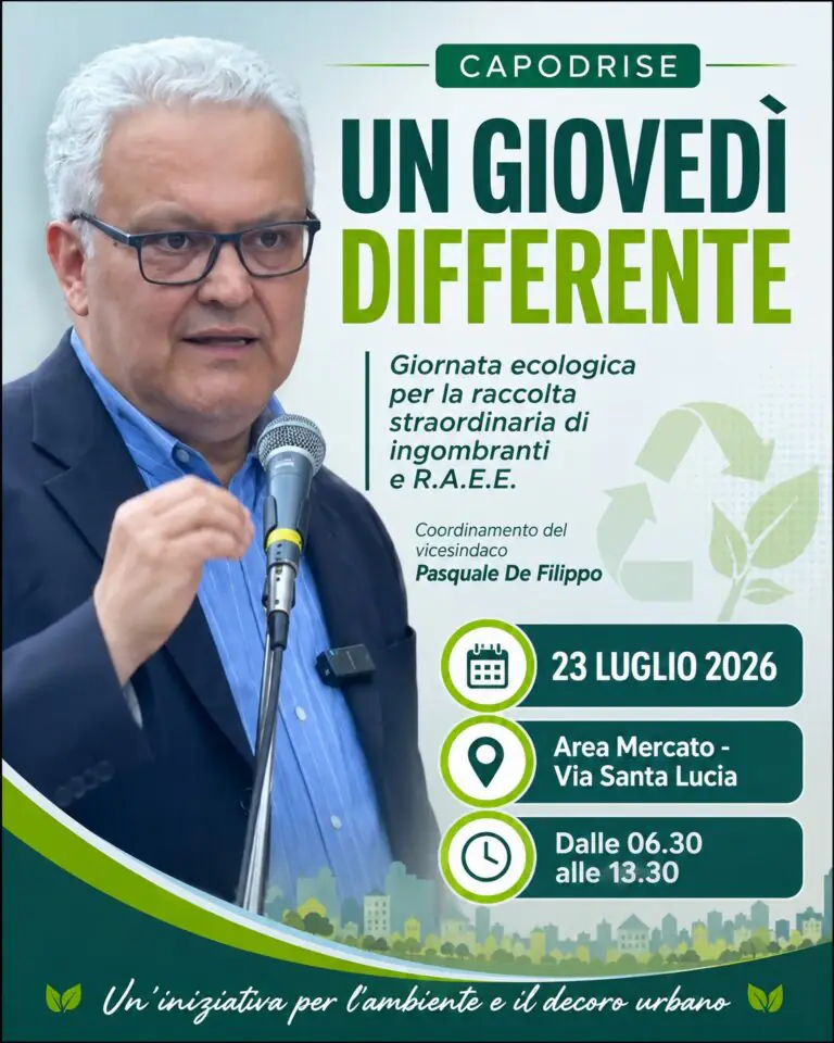 Torna “Un Giovedì Differente”: raccolta straordinaria di ingombranti e RAEE