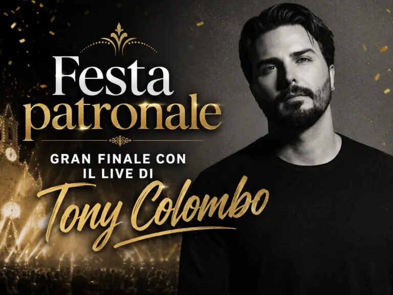 Festa patronale, la 3 giorni si chiuderà con il live di Tony Colombo