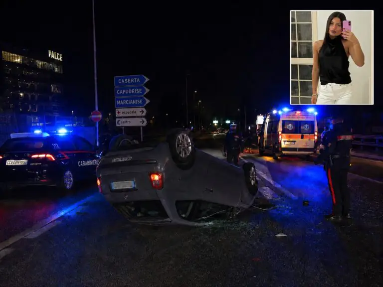 Due sorelle gemelle si ribaltano con l’auto sul viale Carlo III, una muore sul colpo