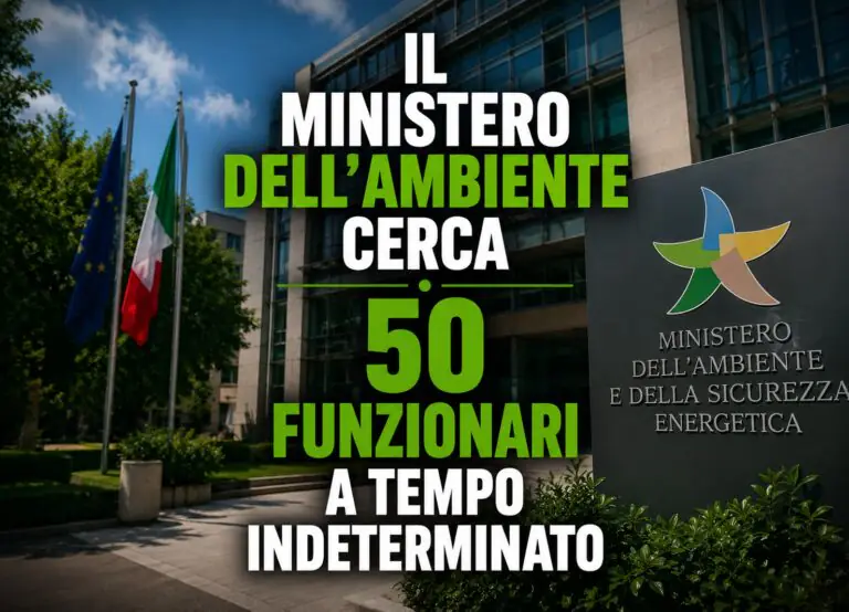 Il ministero dell’Ambiente cerca 50 funzionari a tempo indeterminato