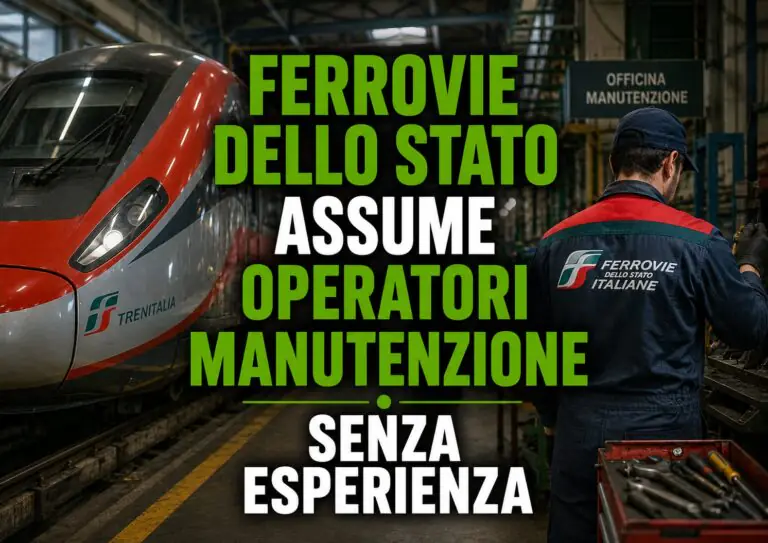 Ferrovie dello Stato assume operatori manutenzione senza esperienza