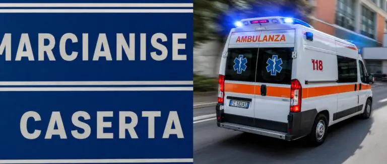 Precipita dalle scale, trasportato d’urgenza