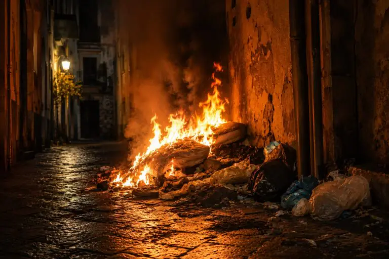 Allarme vandalismo: appiccano incendio in centro