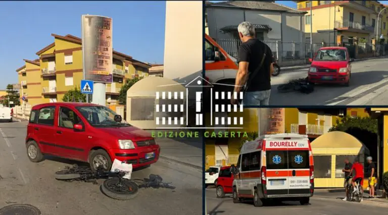 Panda svolta al bar e travolge bici elettrica, operaio sbalzato mentre va a lavoro