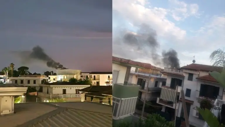 Auto a fuoco all’improvviso, paura in strada