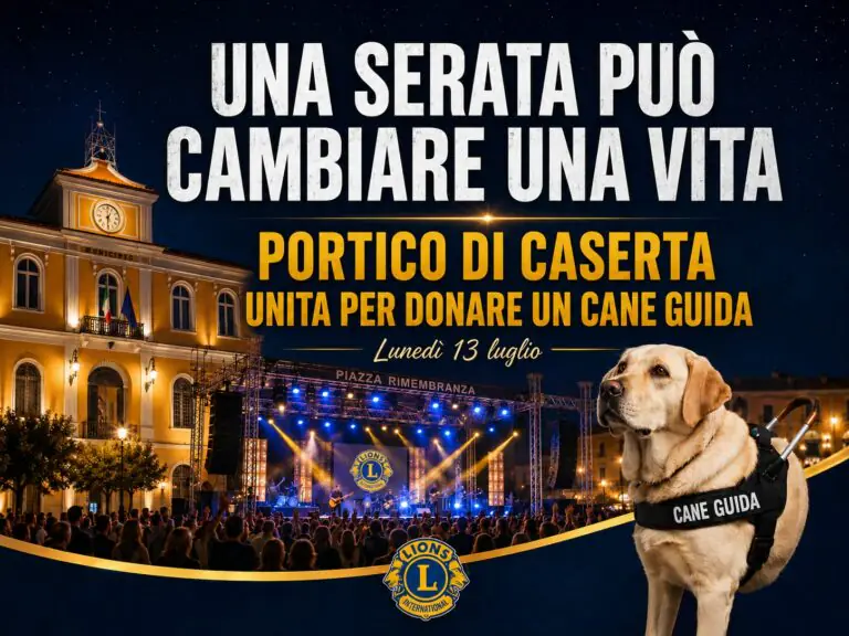 “Una serata può cambiare la vita”: città unita per donare cane guida