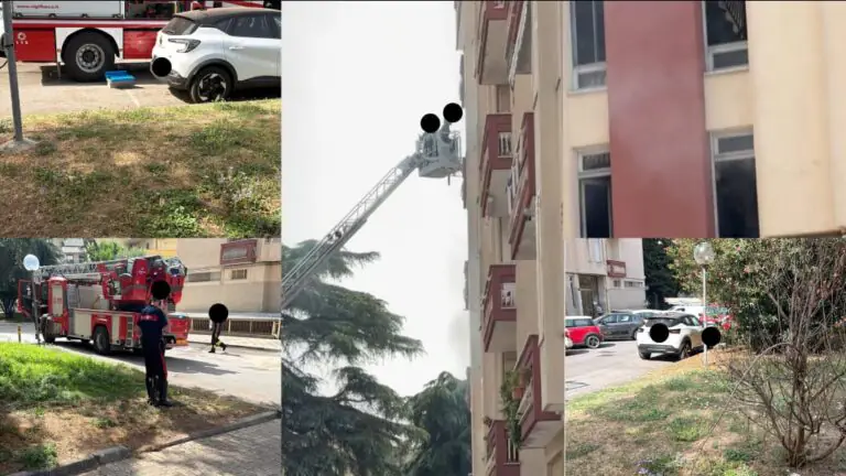Esplosione in un condominio: fiamme, paura e gente bloccata