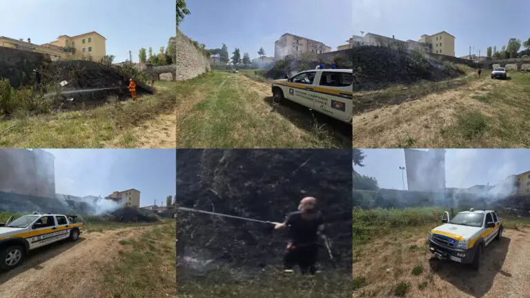 Rogo nel Rione, fiamme e fumo nei pressi di abitazioni