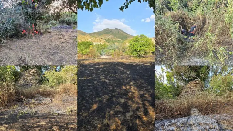 Rogo nella frazione, fiamme nei pressi di abitazioni e della Basilicata