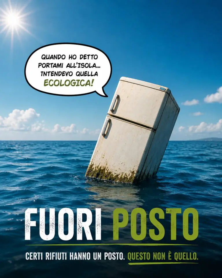Frigo in mare diventa il primo episodio di “Fuori Posto”: campagna per il rispetto dell’ambiente