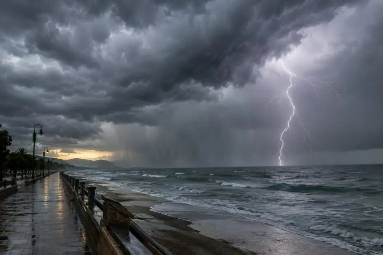 Allerta meteo per temporali: rischio grandine, vento forte e allagamenti