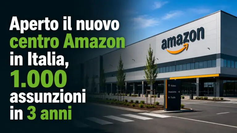 Aperto il nuovo centro Amazon in Italia, 1.000 assunzioni in 3 anni