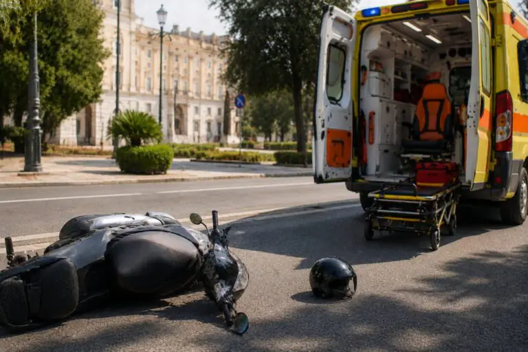 Investito da scooter, choc nei pressi della Reggia