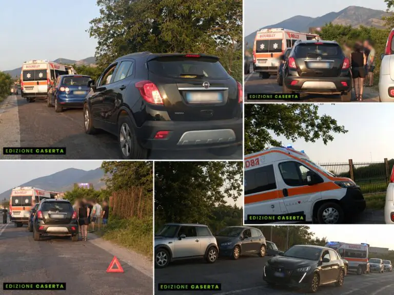 Tamponamento a catena sulla Nazionale: coinvolte cinque auto, traffico in tilt