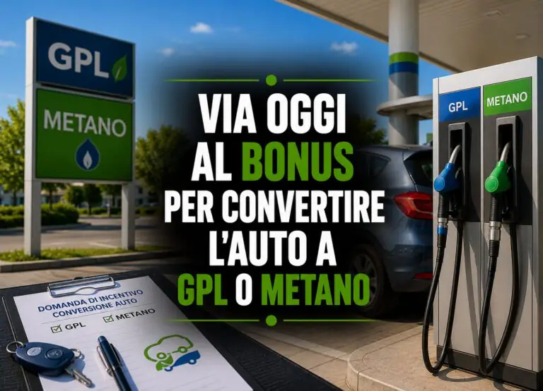 Via oggi al bonus per convertire l’auto a GPL o metano