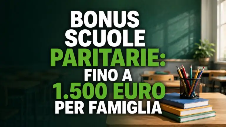 Bonus scuole paritarie: fino a 1.500 euro per famiglia: requisiti e come richiederlo