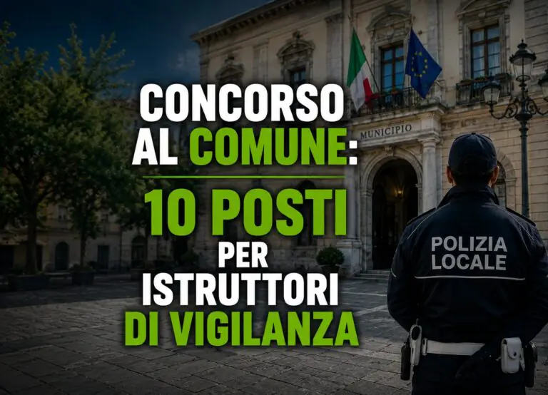Concorso al Comune: 10 posti per istruttori di vigilanza