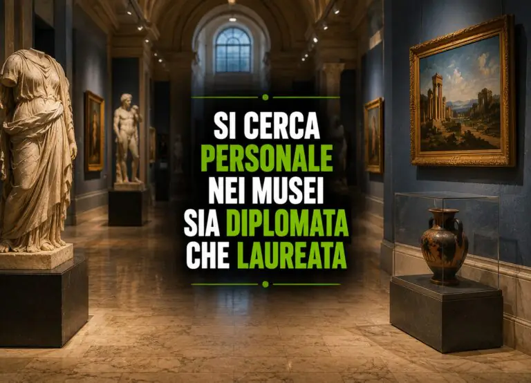 Si cerca personale nei musei sia diplomata che laureata