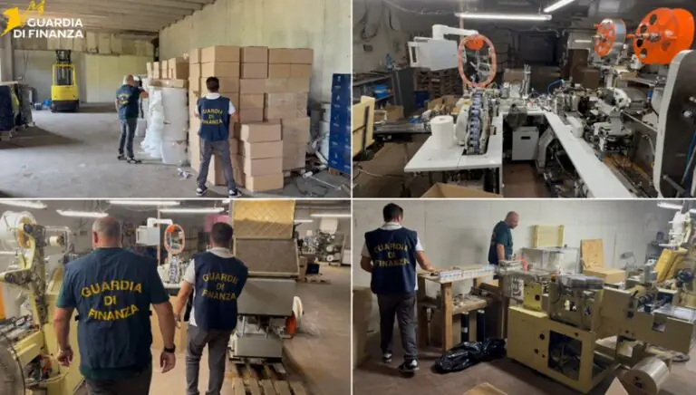 Fabbrica di sigarette, bilancio finale: 15 nei guai. Sequestro da 5 milioni, uno in cella