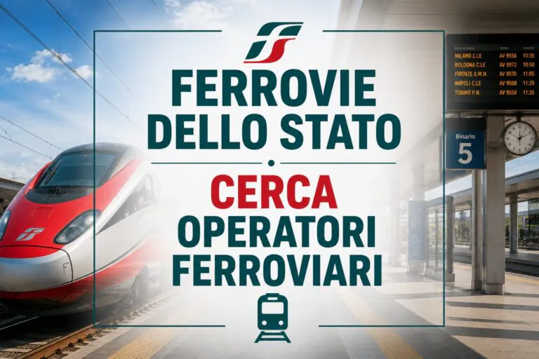 Ferrovie dello Stato cerca operatori ferroviari: diploma e contratto a tempo determinato