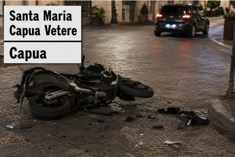Travolge centauro in moto e scappa, choc nei pressi della piazza