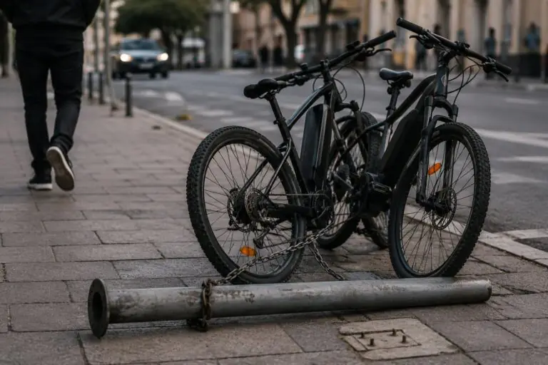 Ladri scatenati in centro: distruggono palo per 2 bici