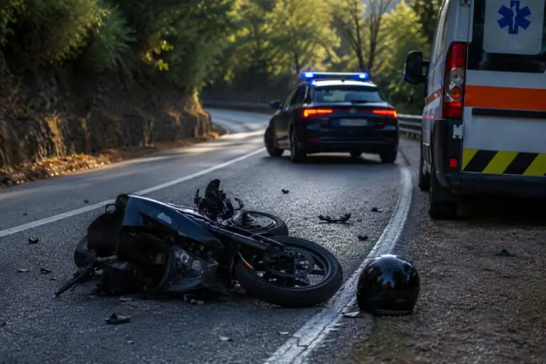Sbanda con la moto e finisce a terra, giovane centauro in ospedale