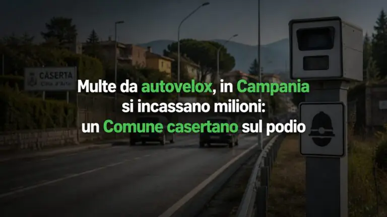 Multe da autovelox, in Campania si incassano milioni: un Comune casertano sul podio