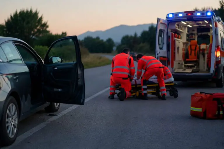 Scende dall’auto e viene travolto, trasportato d’urgenza