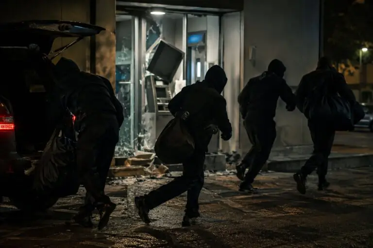 Banda assalta banca e fa esplodere bancomat, piombano i carabinieri