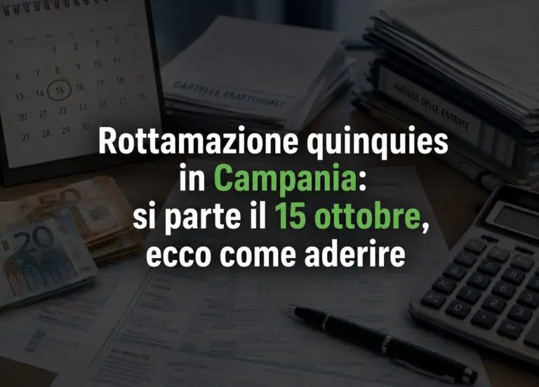 Rottamazione quinquies in Campania: si parte il 15 ottobre, ecco come aderire