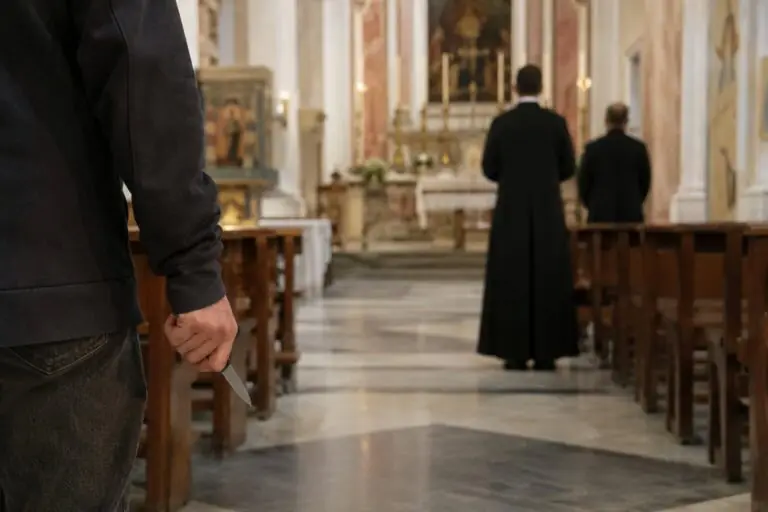Entra in chiesa armato di coltello: “Sono alla ricerca di Gesù”