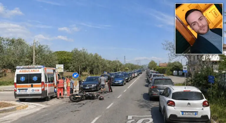 Tragedia sulla via del mare, centauro muore dopo corsa disperata