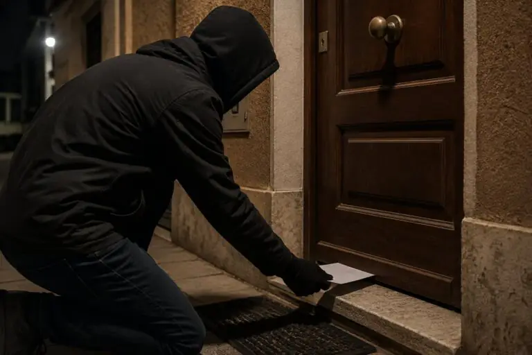 Lasciano volantini alle porte per segnalare le case da “visitare”, è allarme in città