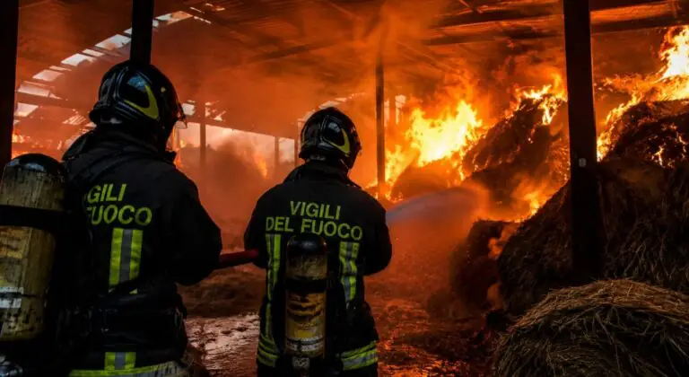 Doppio raid contro imprenditore, fienile a fuoco